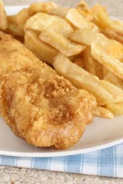 Fish and chips Stock Photos