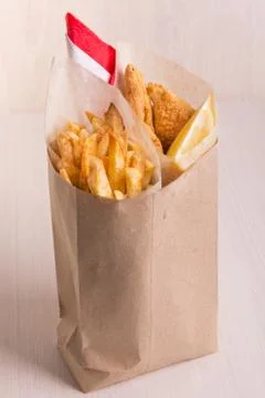 Fish and chips Stock Photos