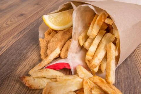 Fish and chips Stock Photos