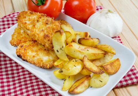 Fish and chips Stock Photos