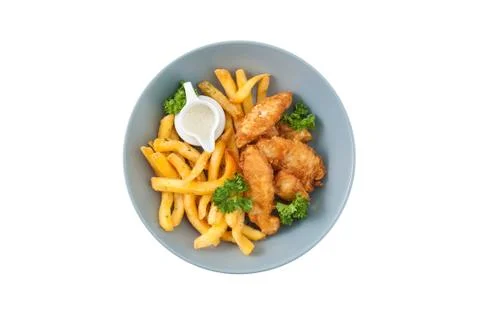 Fish and chips Stock Photos