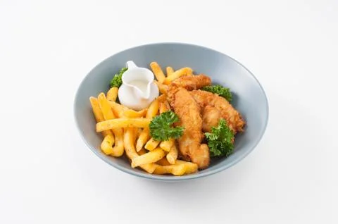 Fish and chips Stock Photos