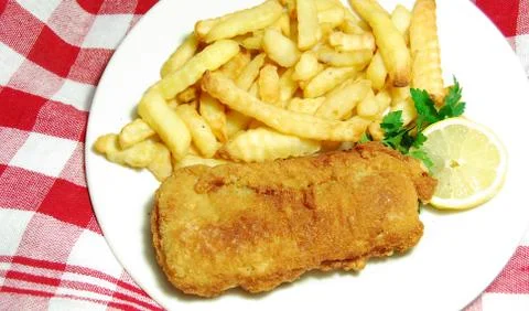Fish and chips Stock Photos