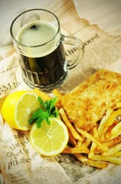 Fish and chips Foto stock