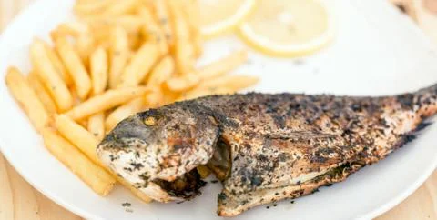 Fish and chips Stock Photos