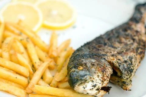 Fish and chips Foto stock