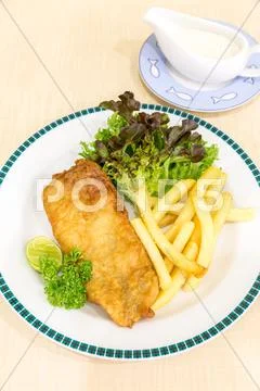 Fish and chips Stock Photos