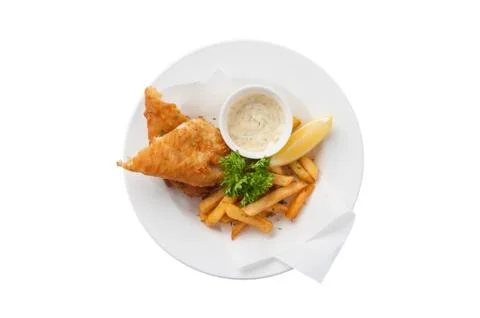 Fish and chips Stock Photos