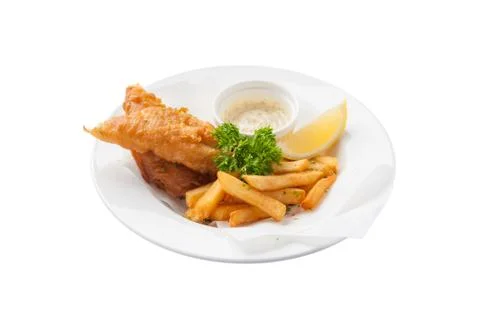 Fish and chips Stock Photos