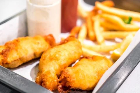 Fish and chips Foto stock