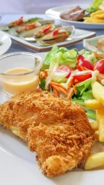 Fish and chips 스톡 사진