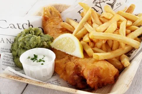 Fish and chips Foto stock