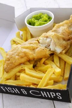 Fish and chips Stock Photos
