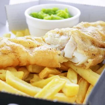 Fish and chips Stock Photos