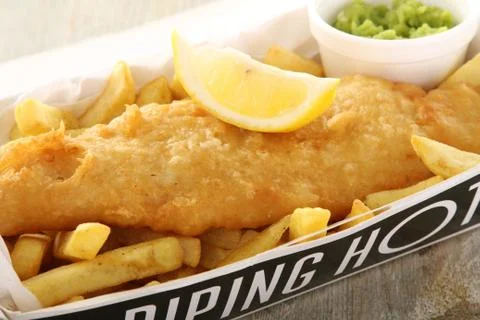 Fish and chips Stock Photos