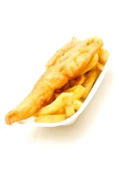 Fish and chips Stock Photos