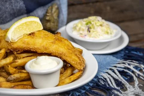 Fish and Chips 库存照片