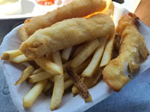 Fish and chips Stock Photos