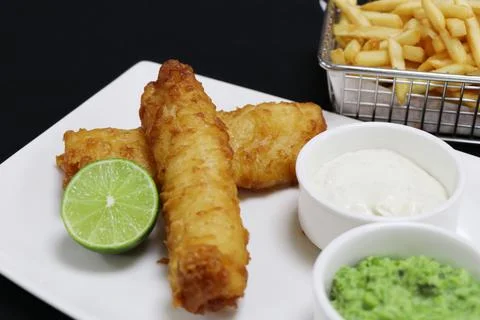 Fish and chips Foto stock