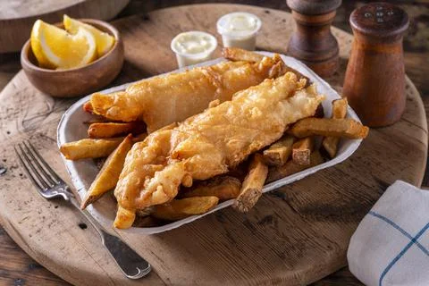 Fish and Chips Stock Photos