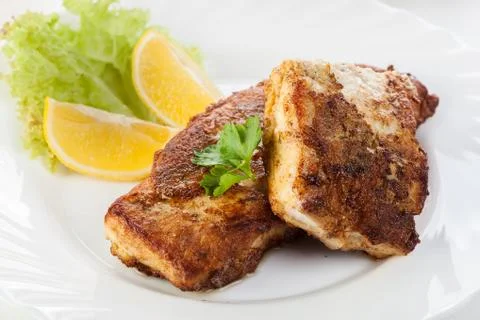 Fish and chips - selective focus Stock Photos