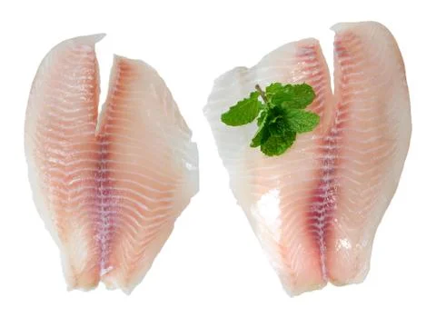 Fish and mint Stock Photos