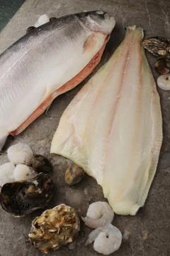 Fish and shellfish Stock Photos