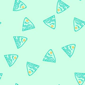 Fish animal vector seamless pattern Illustrazione stock