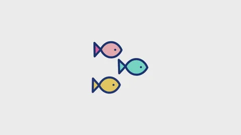 Fish Animated Icon Stock Footage 320225781