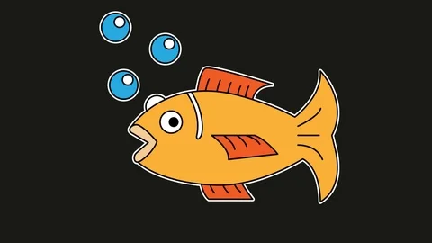 Animation Drawings Cartoons Fish Stock Footage ~ Royalty Free Stock ...