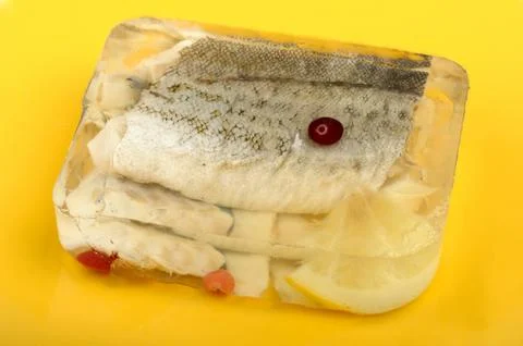Fish aspic Stock Photos