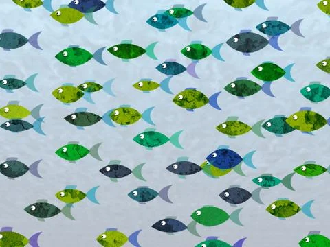 Fish background Stock Illustration