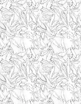 Fish background Stock Illustration