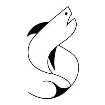 Fish background Illustrazione stock