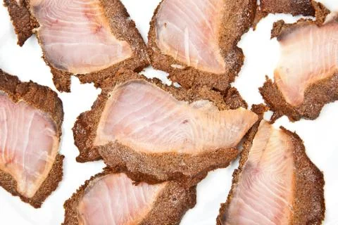 Fish bacon Foto stock
