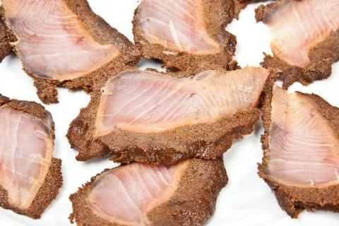 Fish bacon Foto stock