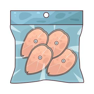 Fish Bag illustration Stock Illustration