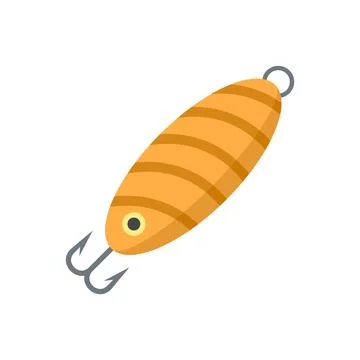 Fish bait float icon flat isolated Stock Illustration
