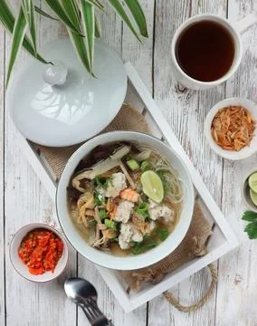 Fish Ball Soup Stock Photos