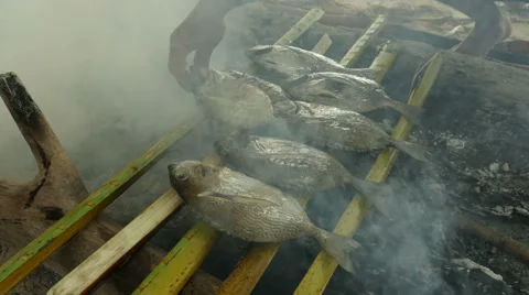 Fish barbecue Video stock 57179088