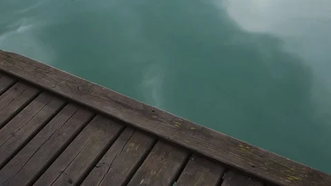 Fish in Barcis lake at sunset Stock Footage 78010701