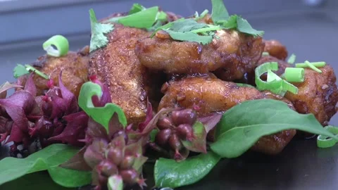 Fish in beer garlic beer Stock Footage 268483541