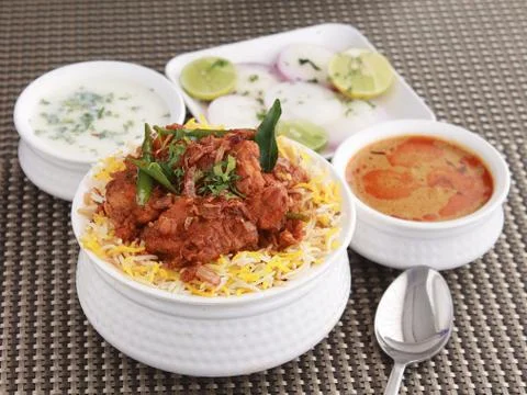 Fish Biryani Stock Photos