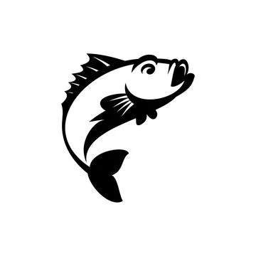 FISH BLACK Stock Illustration