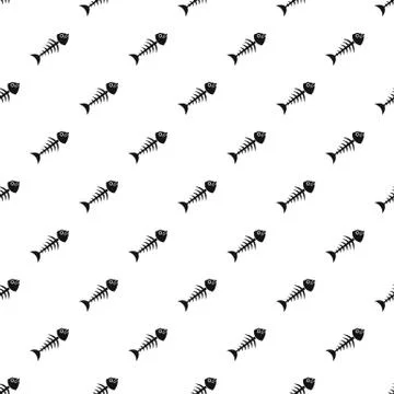 Fish bone pattern Stock Illustration