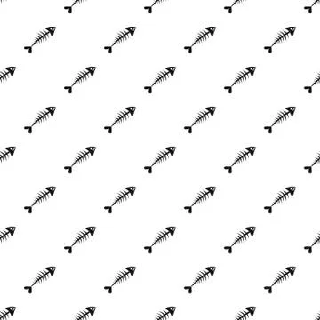 Fish bone pattern Stock Illustration