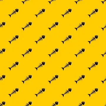 Fish bone pattern Stock Illustration