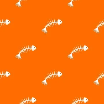 Fish bones pattern seamless Stock Illustration