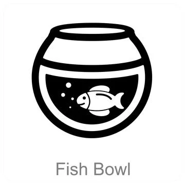 Fish Bowl Stock Illustration