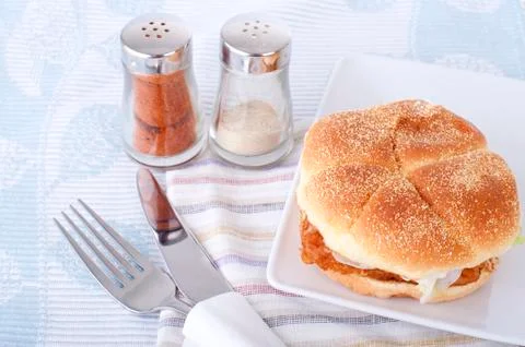 Fish burger Stock Photos